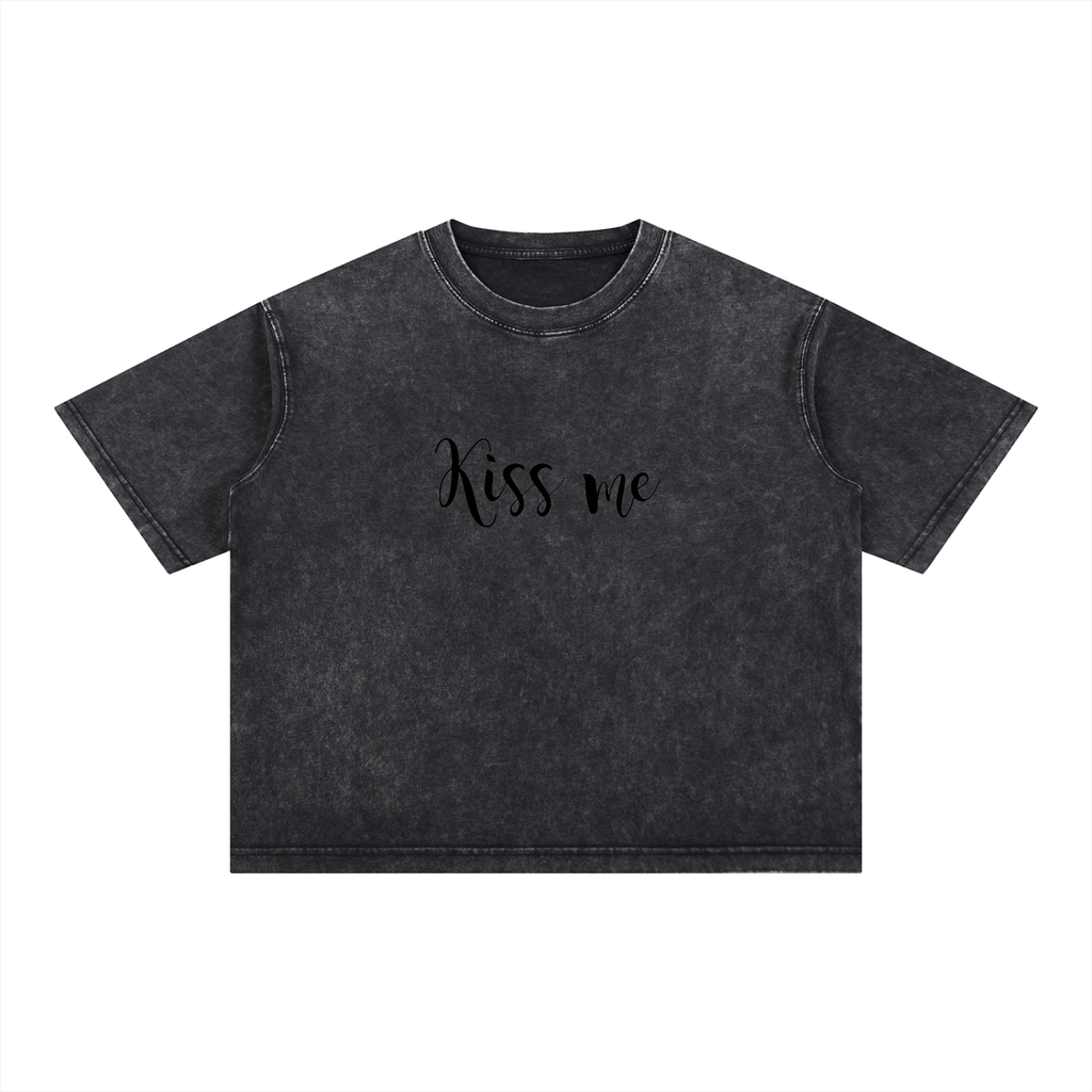 Mineral Wash Boxy Cotton T-Shirt